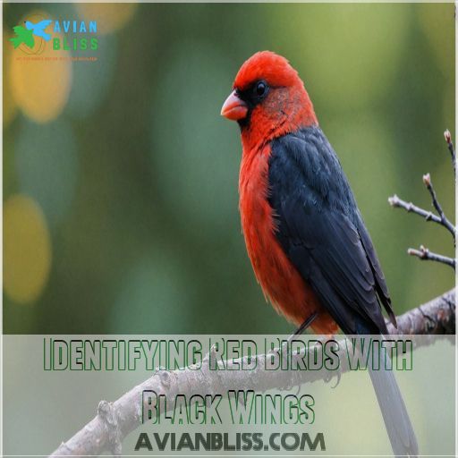 Identifying Red Birds With Black Wings