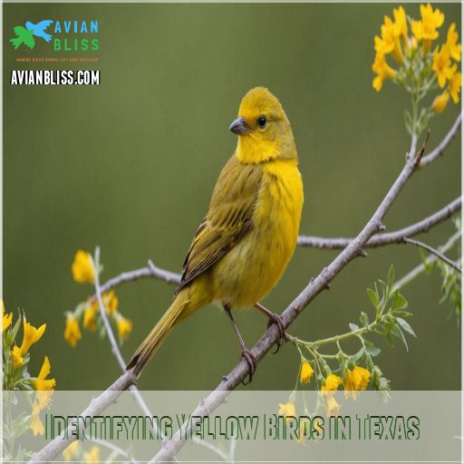 Identifying Yellow Birds in Texas