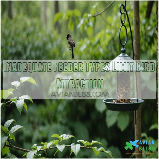 Inadequate Feeder Types Limit Bird Attraction