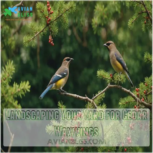 Landscaping Your Yard for Cedar Waxwings