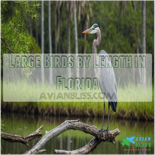 Large Birds by Length in Florida