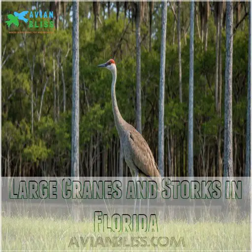 Large Cranes and Storks in Florida