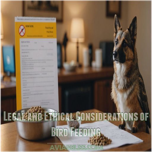 Legal and Ethical Considerations of Bird Feeding