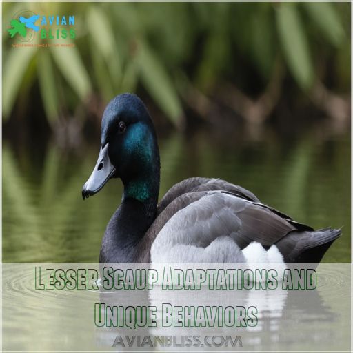 Lesser Scaup Adaptations and Unique Behaviors