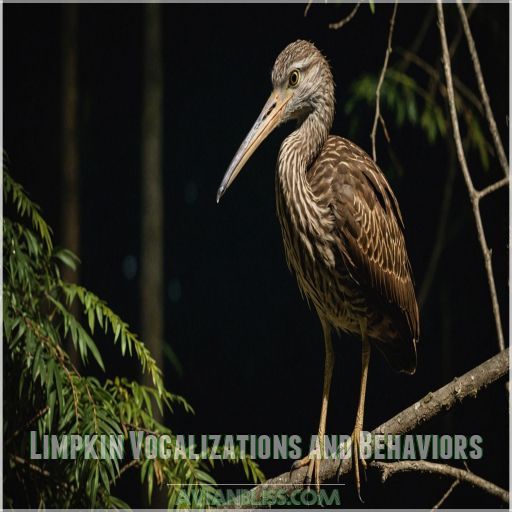 Limpkin Vocalizations and Behaviors