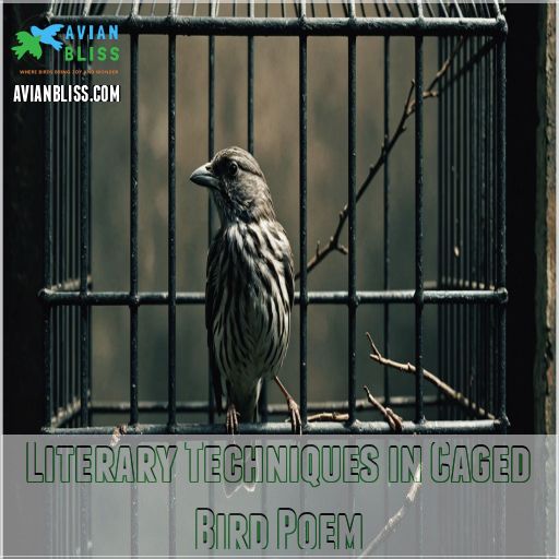 Literary Techniques in Caged Bird Poem