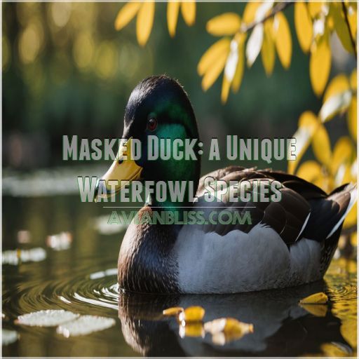 Masked Duck: a Unique Waterfowl Species