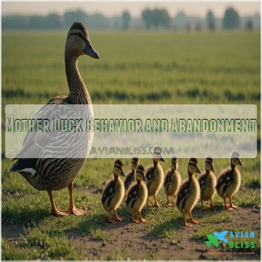 Mother Duck Behavior and Abandonment