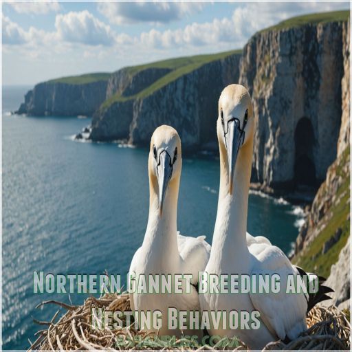 Northern Gannet Breeding and Nesting Behaviors