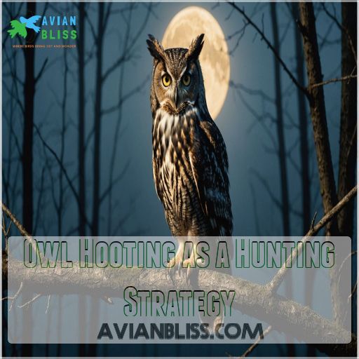 Owl Hooting as a Hunting Strategy