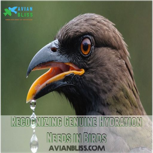 Recognizing Genuine Hydration Needs in Birds