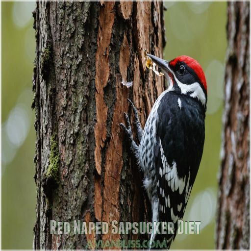 Red Naped Sapsucker Diet