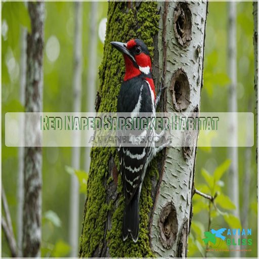 Red Naped Sapsucker Habitat