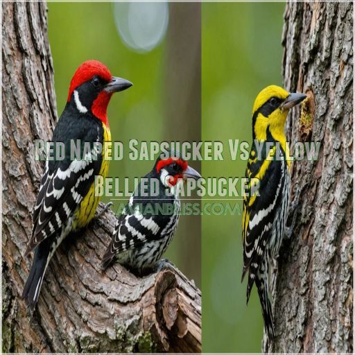 Red Naped Sapsucker Vs Yellow Bellied Sapsucker