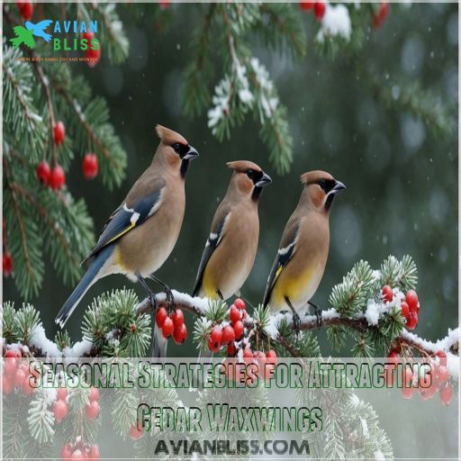 Seasonal Strategies for Attracting Cedar Waxwings