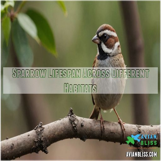 Sparrow Lifespan Across Different Habitats