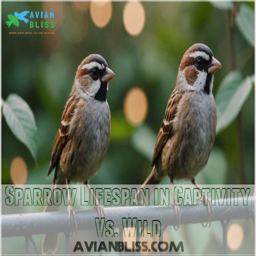 Sparrow Lifespan in Captivity Vs. Wild