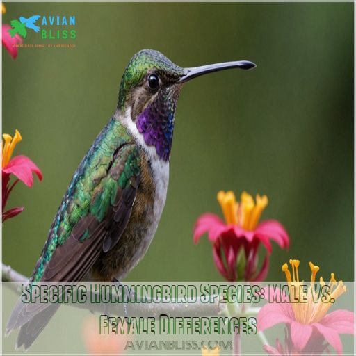 Specific Hummingbird Species: Male Vs. Female Differences