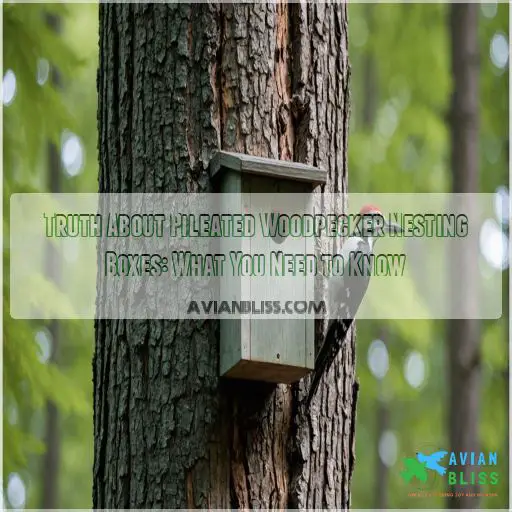 truth about pileated woodpecker nesting boxes