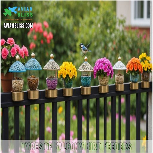 Types of Balcony Bird Feeders