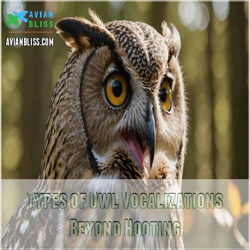 Types of Owl Vocalizations Beyond Hooting