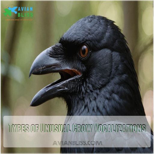 Types of Unusual Crow Vocalizations