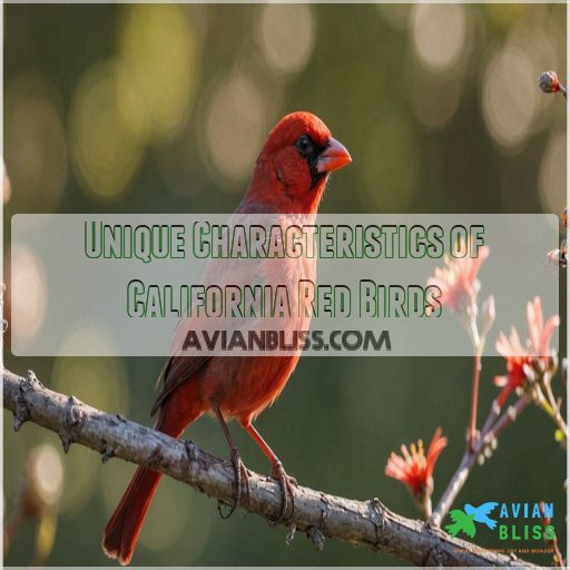 Unique Characteristics of California Red Birds