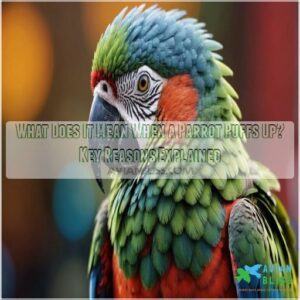 what does it mean when a parrot puffs up