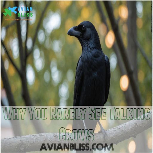 Why You Rarely See Talking Crows