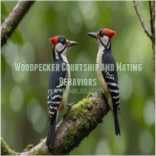 Woodpecker Courtship and Mating Behaviors