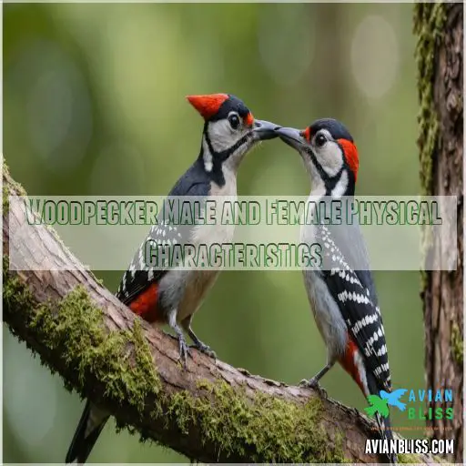 Woodpecker Male and Female Physical Characteristics