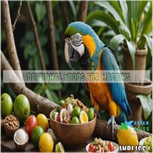 Additional Foods for Macaws