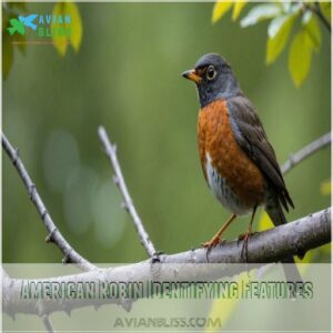 American Robin Identifying Features