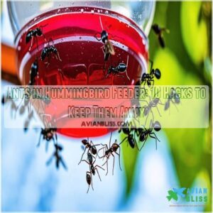 ants in hummingbird feeder