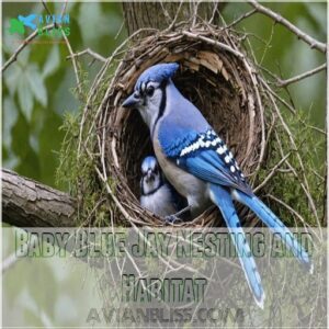 Baby Blue Jay Nesting and Habitat