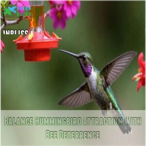 Balance Hummingbird Attraction With Bee Deterrence