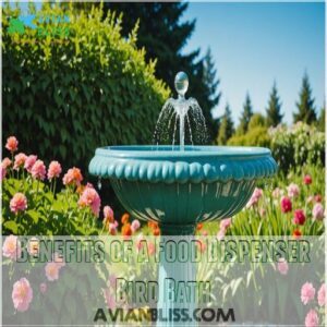 Benefits of a Food Dispenser Bird Bath