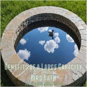 Benefits of a Large Capacity Bird Bath