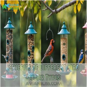 Benefits of Different Bird Feeder Types