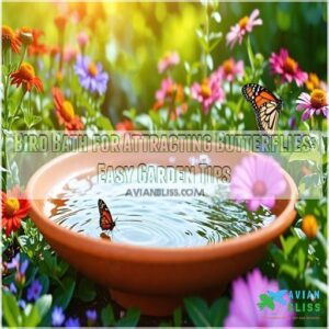 bird bath for attracting butterflies