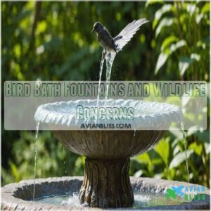 Bird Bath Fountains and Wildlife Concerns