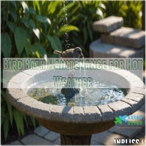 Bird Bath Maintenance for Hot Weather