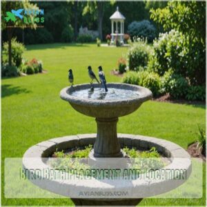 Bird Bath Placement and Location