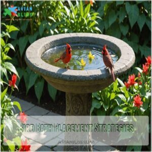 Bird Bath Placement Strategies