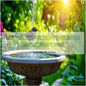 bird bath with fountain