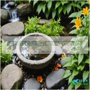 Bird Baths From Natural Materials