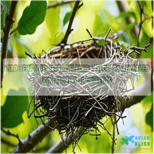 bird behavior nest building