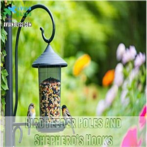 Bird Feeder Poles and Shepherd