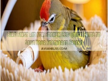 bird first aid for broken leg