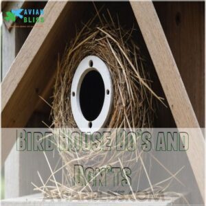 Bird House Do’s and Don’ts